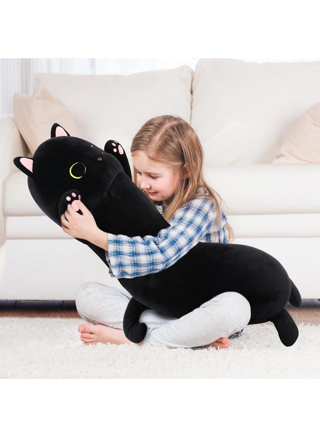 MaoGoLan وسادة قطة طويلة من ماو غولان للأطفال، 44'' حيوان محشو قطة كبيرة للبالغين، وسادة جسم قطة طويلة للبنات، دمية وسادة كبيرة من القطط المحشوة، ألعاب محشوة كبيرة - Image 5