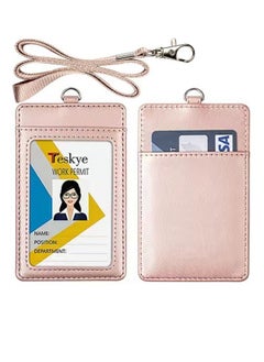 Generic High-Grade Leather Chest ID Holder, Simple Employee Work Badge PU Card Holder. 