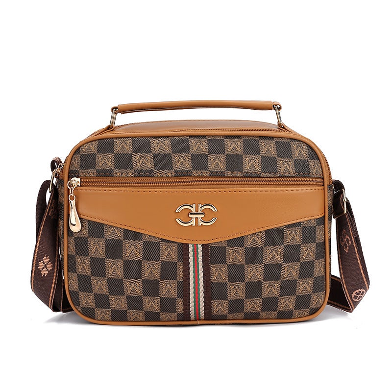 Women'S Bag Mother'S New 2024 Large-Capacity Handbag Letter Simple Middle-Aged Bag Shoulder Messenger Bag A Generation Of Hair - Image 1
