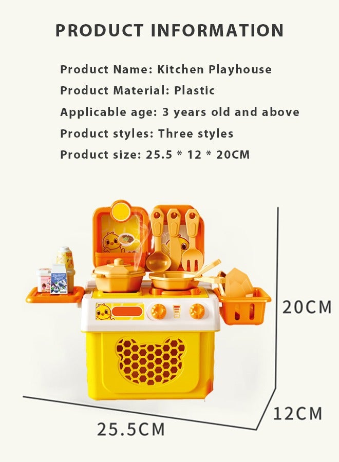 مجموعة ألعاب مطبخ تظاهرية مكونة من 32 قطعة، أدوات طهي منزلية، ألعاب مطبخ منزلية، إكسسوارات مطبخ، مجموعات ألعاب للأولاد والبنات والأطفال - Image 2