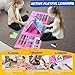AOTEMOON All in One Art Supplies Art Kit Includes Origami PaperCutting Crafts Easel Colored Pencils Crayons Drawing Book Coloring Book Watercolor Markers and More Art Set for Kids Girls Boys Pink - Image 4