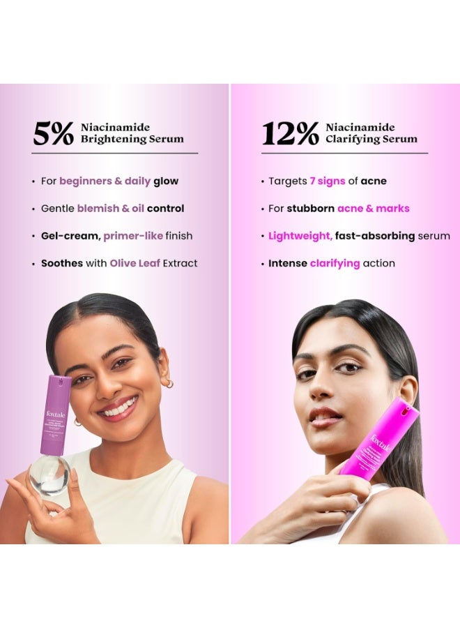 foxtale 12% Niacinamide Face Serum with Azelaic Acid for Oil Control & Brightening | Reduces Acne, Blemishes & Acne Marks | Brightens & Smoothens Skin | Face Serum for Women & Men | 30 ml - Image 4
