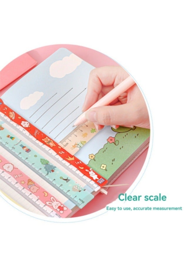 4Pcs Rulers Cartoon Acrylic Rulers Student Drawing Measuring Ruler - Image 2
