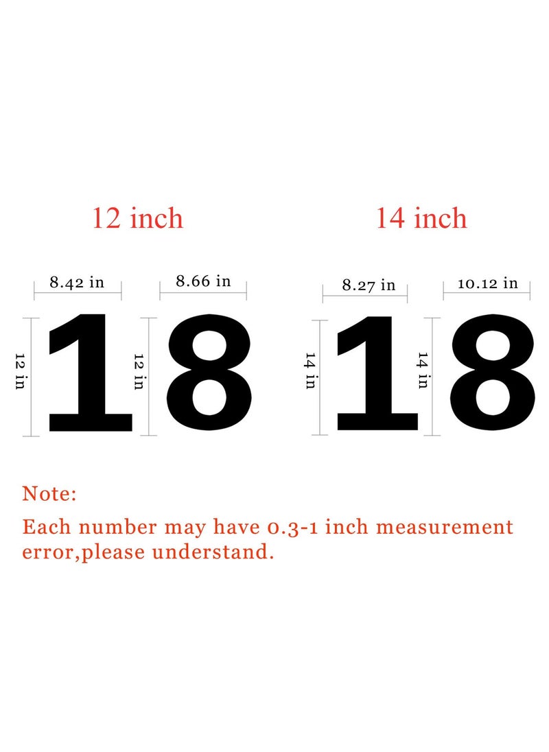 MLOLM 0-8 Numeral Cake Stencils Molds 14 Inch Arabic Number Cake Maker Decorative Fillings Layered Cake Baking Tools for DIY Wedding Birthday Anniversary (14 inch)  - Image 4