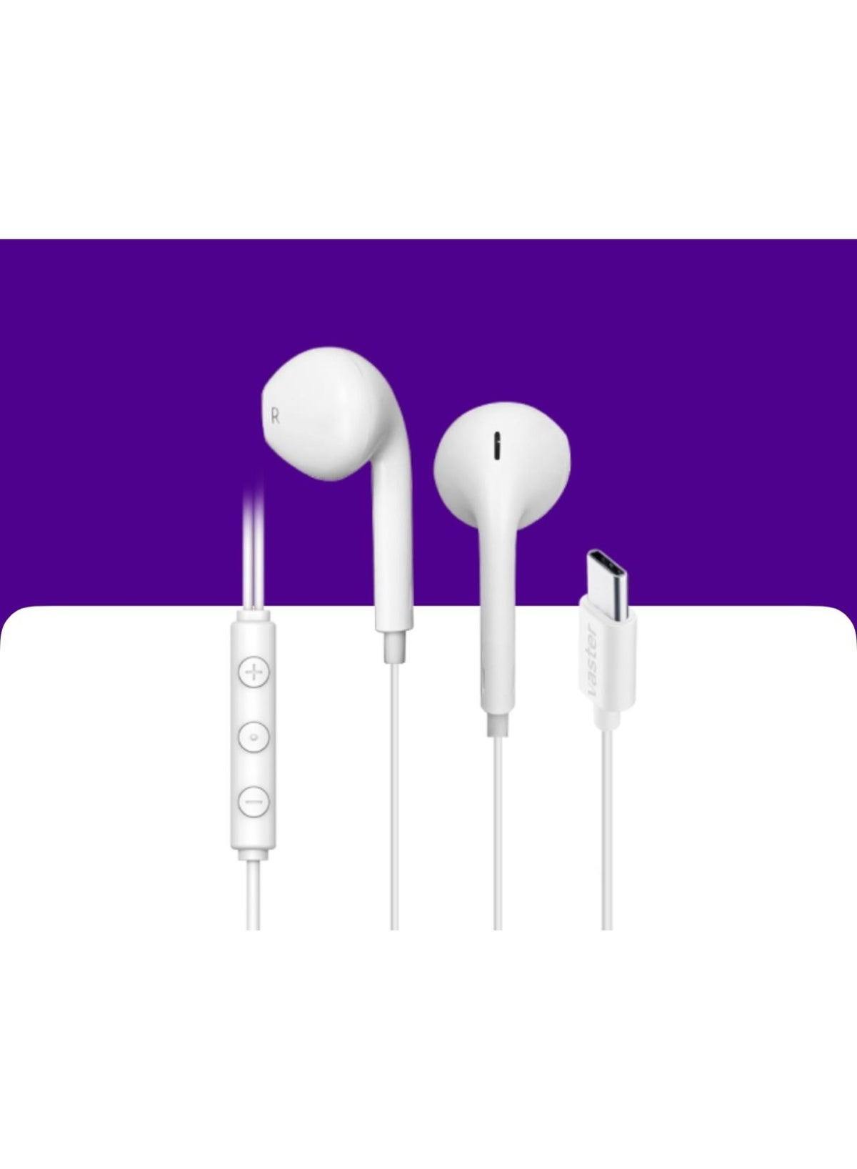 فاستر Vaster Earpods With Usb C Wired Earbuds
