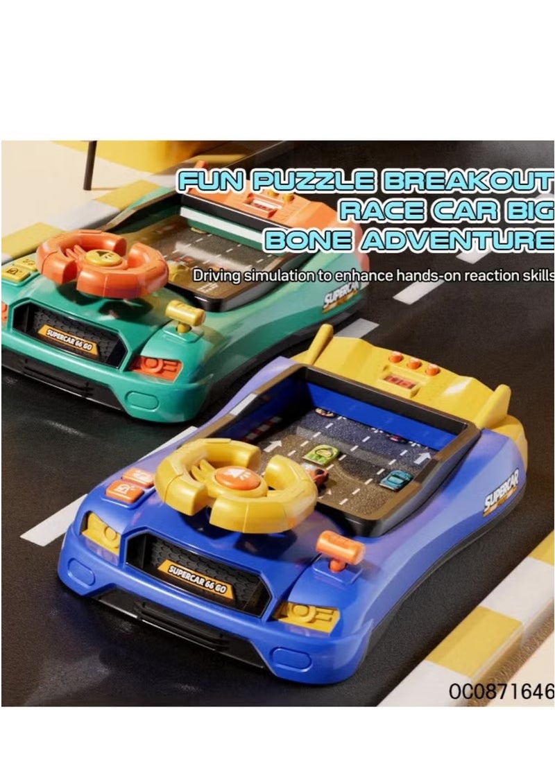 Steering Wheel Game Toys for Kids Simulated Driving Racing Car Game with Musical Interactive Educational Learning Racing Desktop Game Sensory Toy for Young Children (Racing) - Image 5