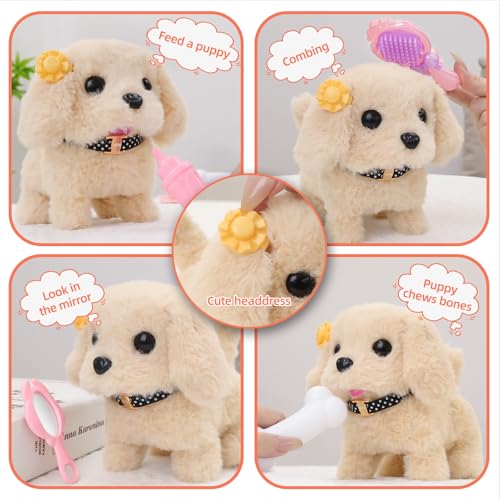 Vanvimen 16 Pcs Robot Dog Toys for Girls Toys for 3 4 5 6 7 8 Year Old Girls Kids Boys Realistic Robot Puppy Toy for 57 68 Ideas Birthday Gifts for Girl 3 4 5 6 Year Old - Image 5