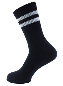 SAM SOCKS Set Of 6 Half Terry Sport Men Socks Black-White- Grey  - Image 2