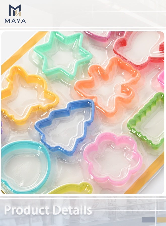 Maya 12-Piece Plastic Cookie Cutter Set(Random color） - Image 2