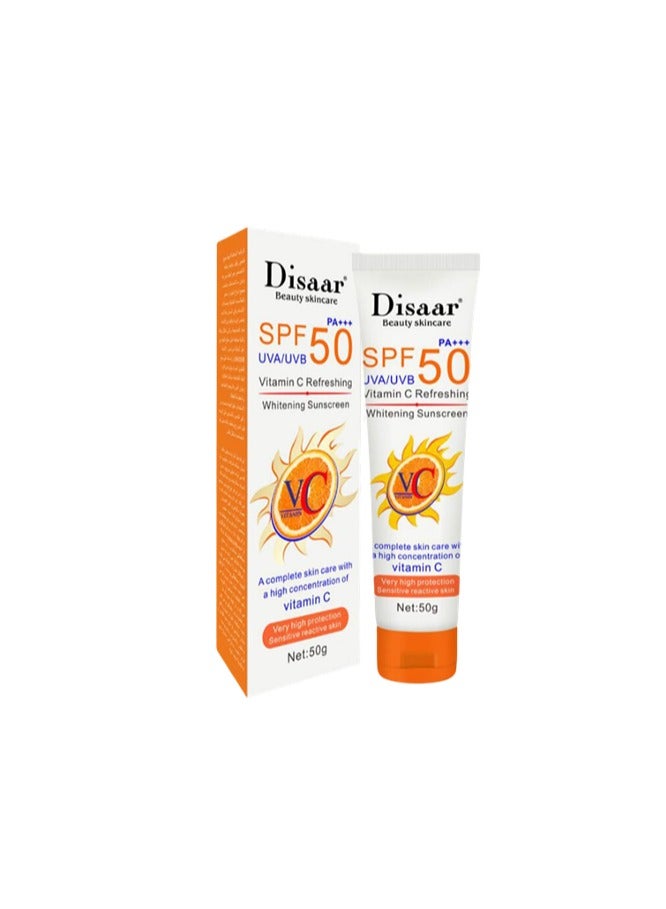 Disaar Vitamin C Refreshing SPF 50 PA+++Sunscreen 50grams