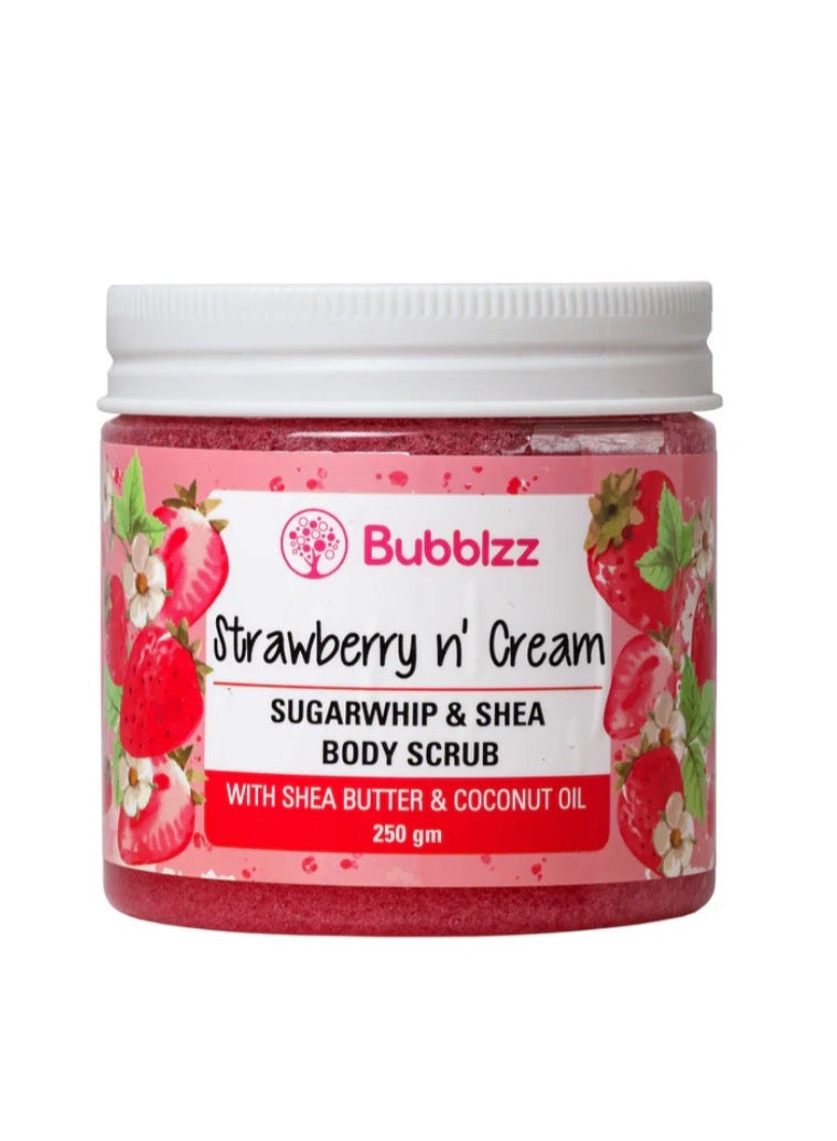 بابلز مقشر الجسم بالفراولة والكريمة 250gm