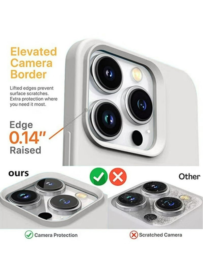 iPhone 15 Pro Mobile Case Cover with Soft Liquid Silicone Protection Anti-Scratch Shockproof Accessories Slim Protective Back Cover with Comfortable Hold Touch Feeling and Anti-fingerprint  - Image 4