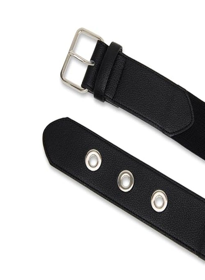 ستيف مادن حزام ستيف مادن النسائي المرن دولي، أسود، مقاس صغير/متوسط - Image 3