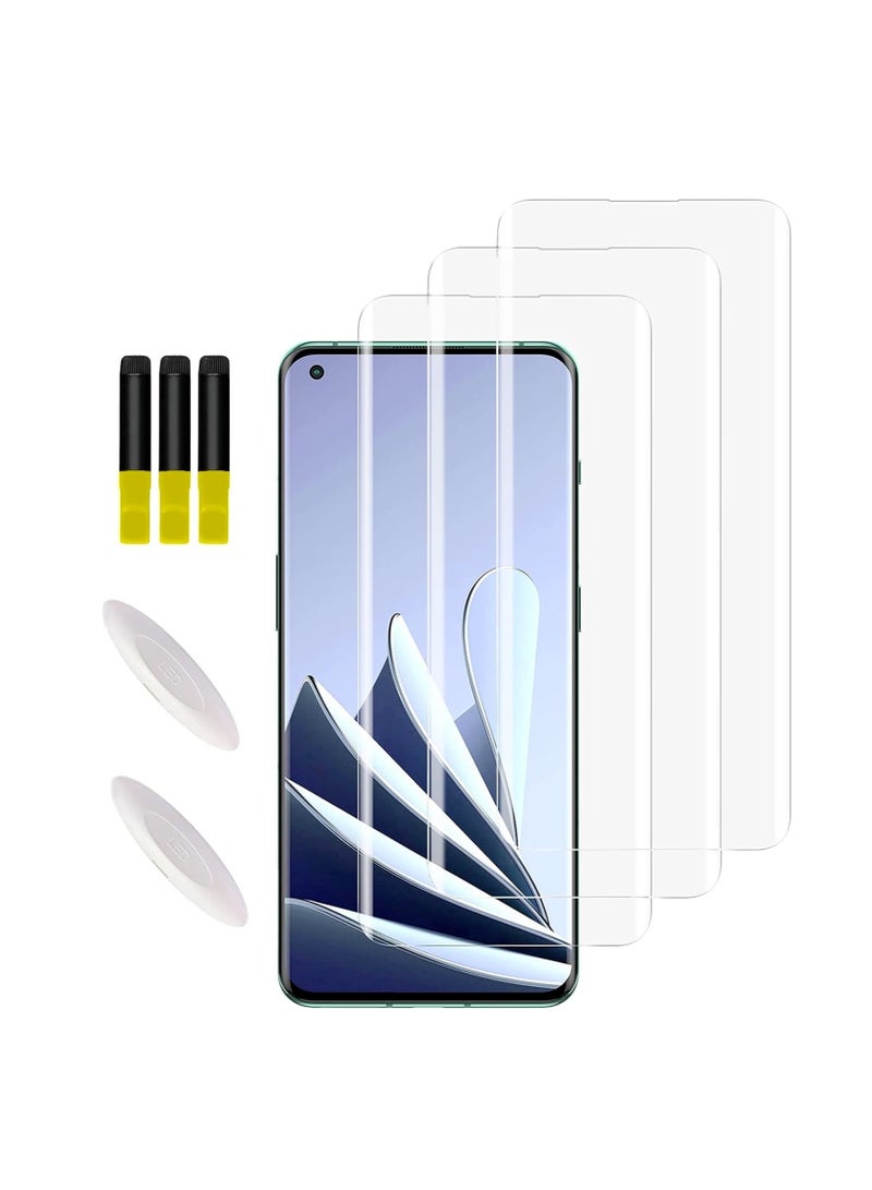 DUSALA Tempered Glass Screen Protector for Oneplus 10Pro UV, Pack of 3 Screen Replacement Protector for Oneplus 10 Pro. (6.7") - Image 1