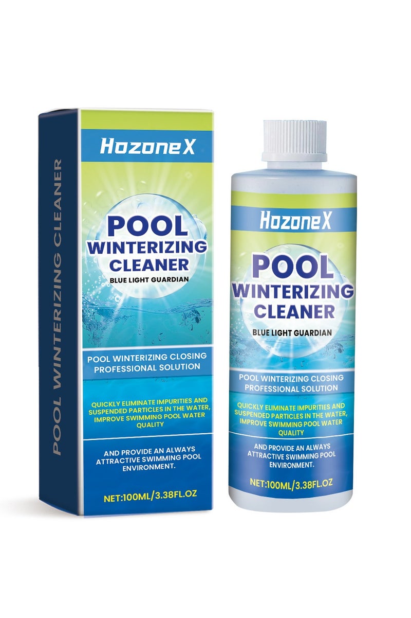 هوزونكس Pool Clarifier - Ultimate Clarity Booster for Crystal Clear Water, Fast Acting & Long Lasting, Reduces Cloudiness, Enhances Filter Performance, Safe for All Pools, 100ml - Image 1