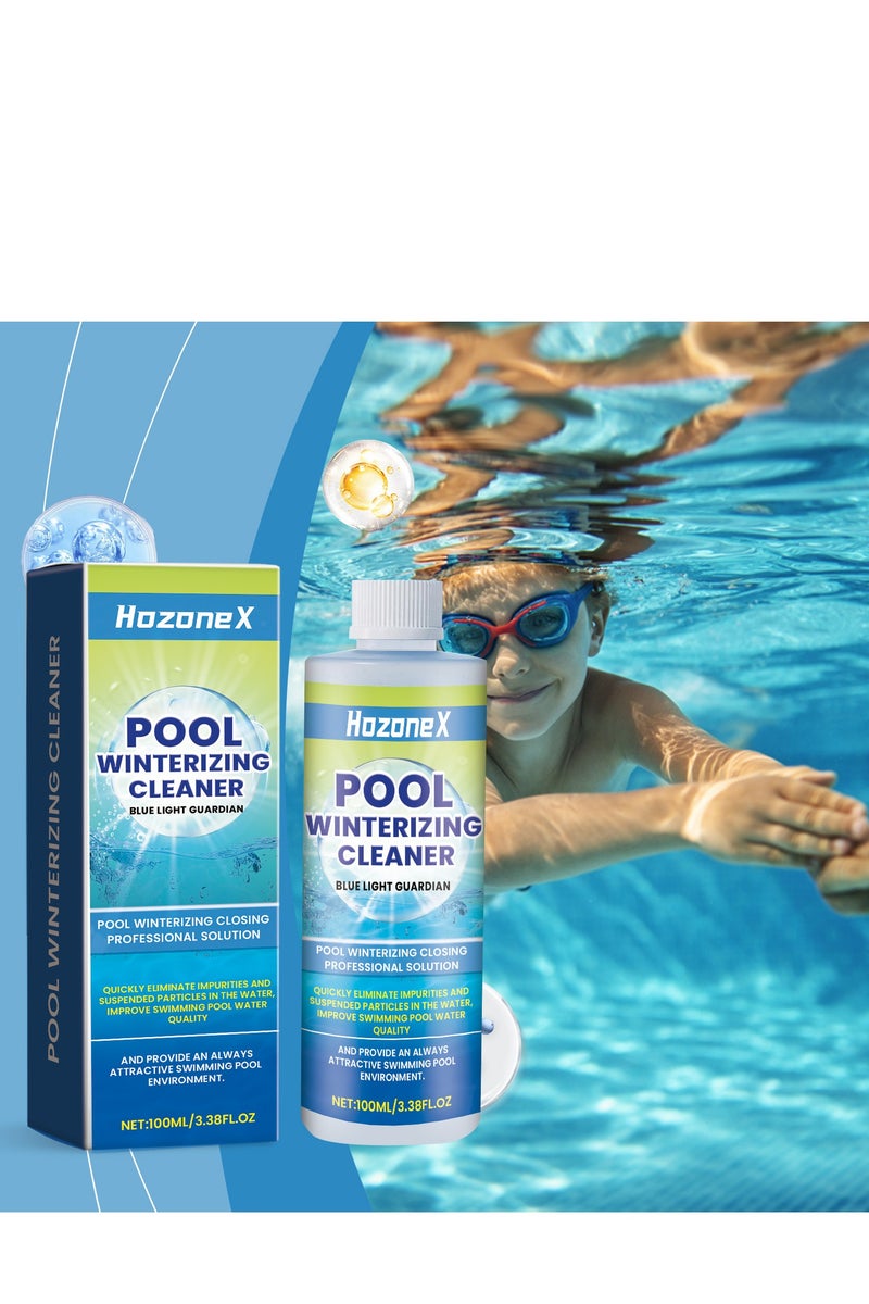 هوزونكس Pool Clarifier - Ultimate Clarity Booster for Crystal Clear Water, Fast Acting & Long Lasting, Reduces Cloudiness, Enhances Filter Performance, Safe for All Pools, 100ml - Image 2