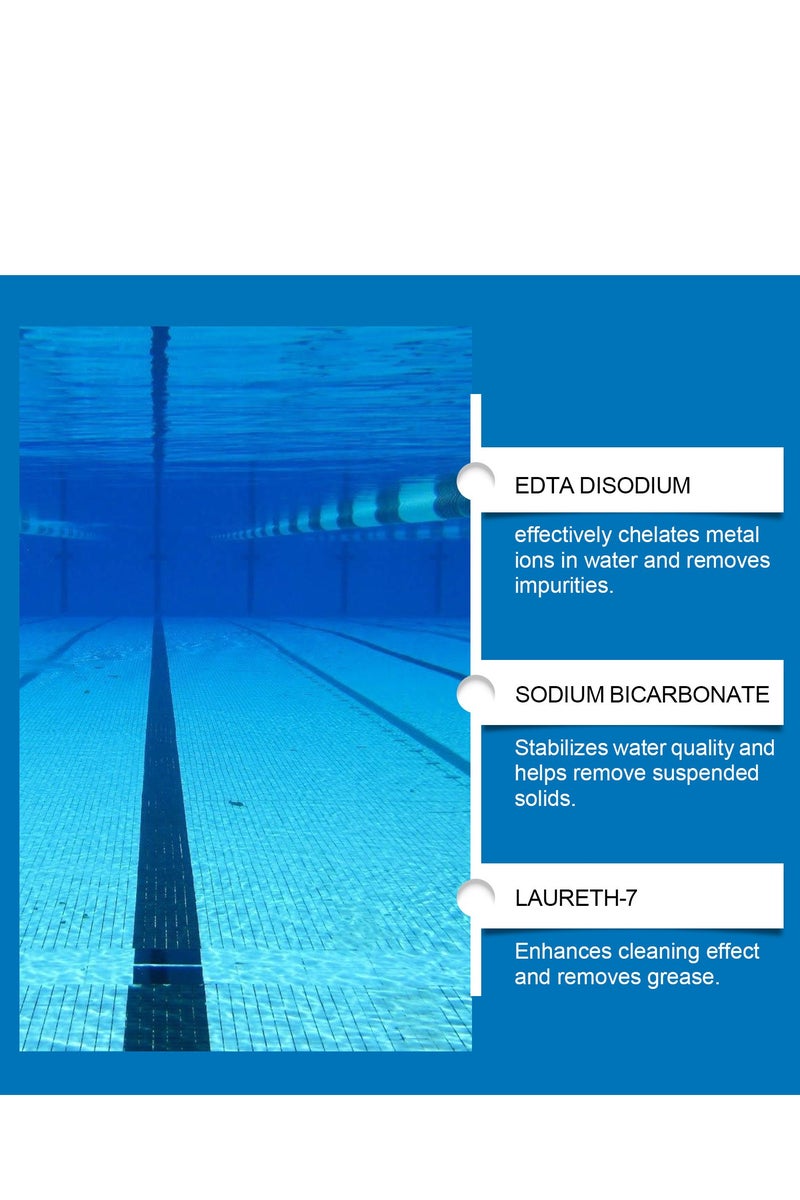 هوزونكس Pool Clarifier - Ultimate Clarity Booster for Crystal Clear Water, Fast Acting & Long Lasting, Reduces Cloudiness, Enhances Filter Performance, Safe for All Pools, 100ml - Image 4