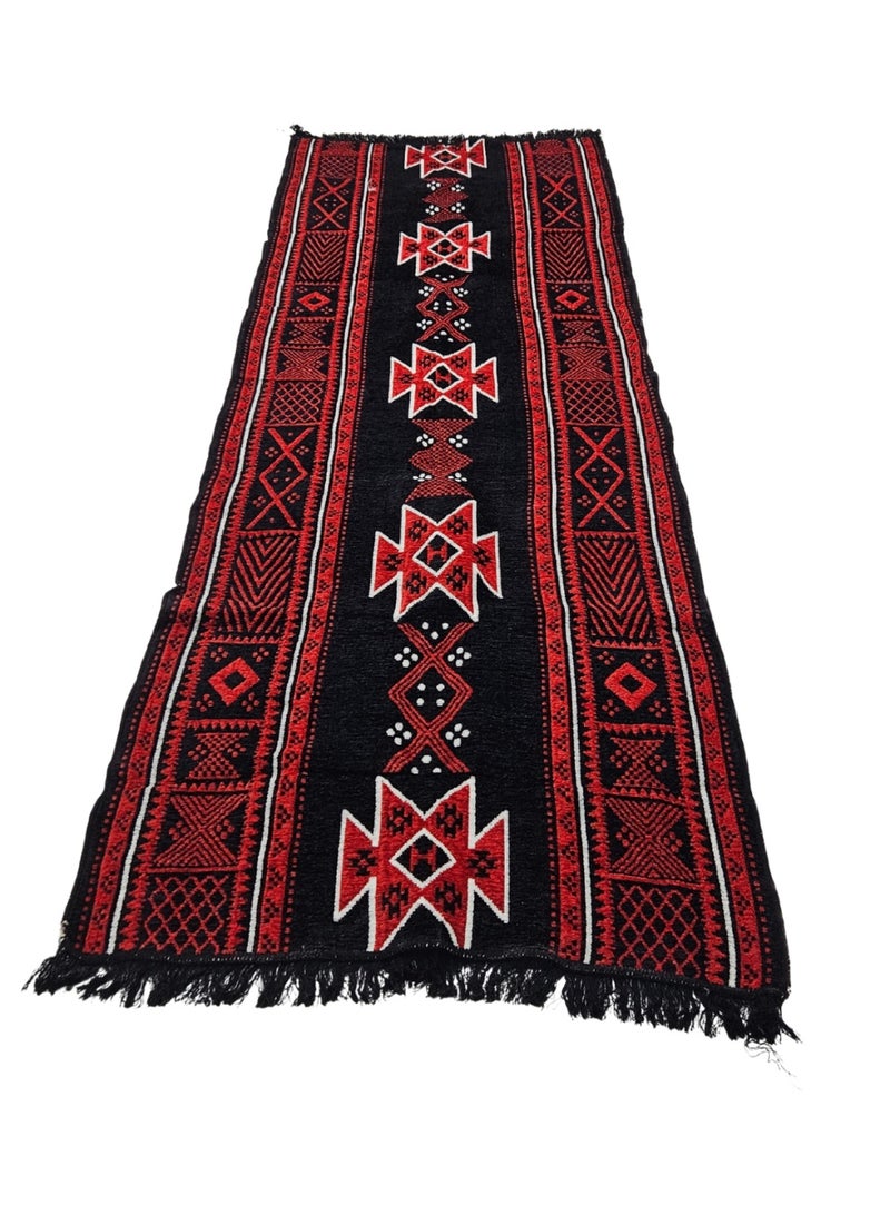 SMART HOME Luxurious and comfortable double-sided floor mat and rug – 2mx1m – Perfect for living rooms and majlis – Premium fabric with elegant traditional patterns and high durability. - Image 2