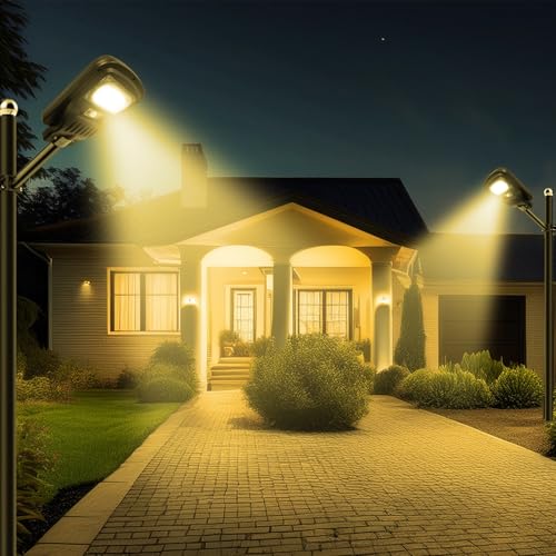 Epyz 50 Watt Solar Street Light Outdoor with Remote 40 Led Motion Sensor and Dusk to Dawn for Garden, Street, Lawn [ with Out Pole ] [ Pack of 1, Warm Yellow ] - Image 2