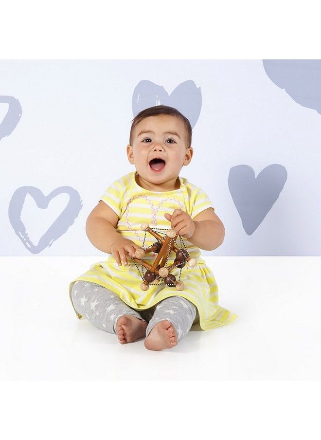 Manhattan Toy - Artful Skwish Wooden Baby Rattle And Motor Skill Activity Toy For Infants And Toddlers - Image 1
