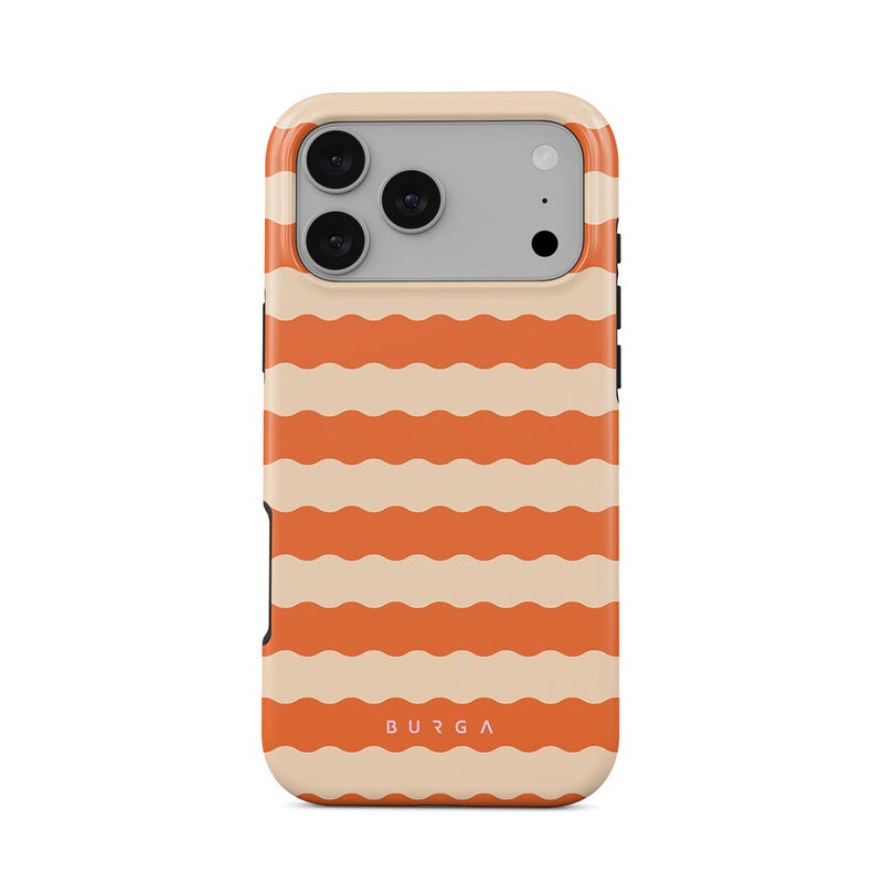 Burga iPhone 17 Pro Papaya Premium Case Compatible with Hybrid Dual-Layer Hard Shell + Silicone Protection - Scratch-Resistant Shockproof Mobile Cover - Image 1