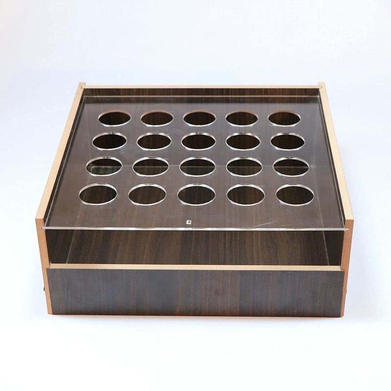 LAVNIK LAVNIK plywood Egg Box Acrylic 20 Grid plywood Egg box Egg Storage Basket Double Layer Sorting Kitchen Table Counter top Accessory for Home Hotel Kitchen Table Counter top Accessory for Home Hotel  - Image 5