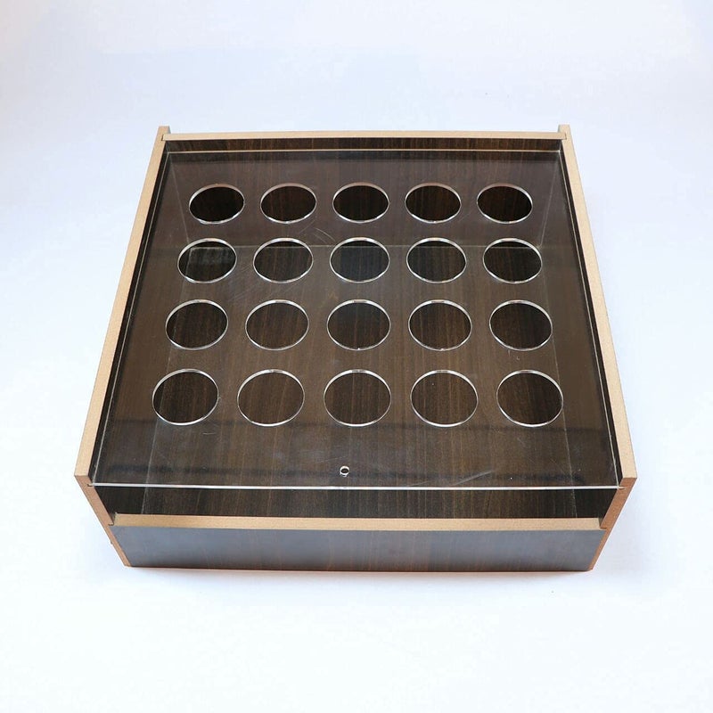 LAVNIK LAVNIK plywood Egg Box Acrylic 20 Grid plywood Egg box Egg Storage Basket Double Layer Sorting Kitchen Table Counter top Accessory for Home Hotel Kitchen Table Counter top Accessory for Home Hotel  - Image 4