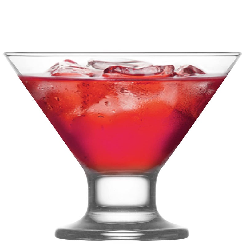 LAV Stemless Martini Glasses Set of 6 Mini Martini Glass Set 55 oz Tiny Elegant Cocktail Glasses for Home and Bars Multipurpose Glass Dessert Cups Party Glassware Made in Europe - Image 2