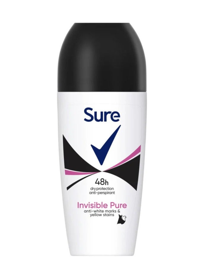 Sure رول أون مضاد للتعرق من شور إنفيزيبل بيور إسينشالز، 50 مل - Image 1