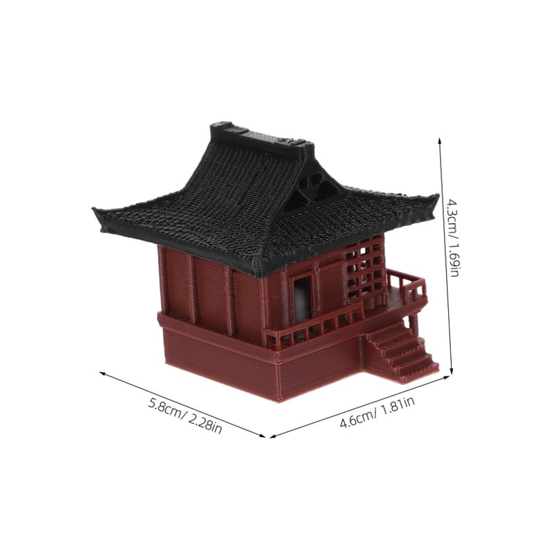 Chinese Style Aquarium Pavilion Ornament Desktop Bonsai Decor Lightweight Portable - Image 3