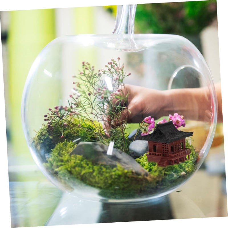 Chinese Style Aquarium Pavilion Ornament Desktop Bonsai Decor Lightweight Portable - Image 4