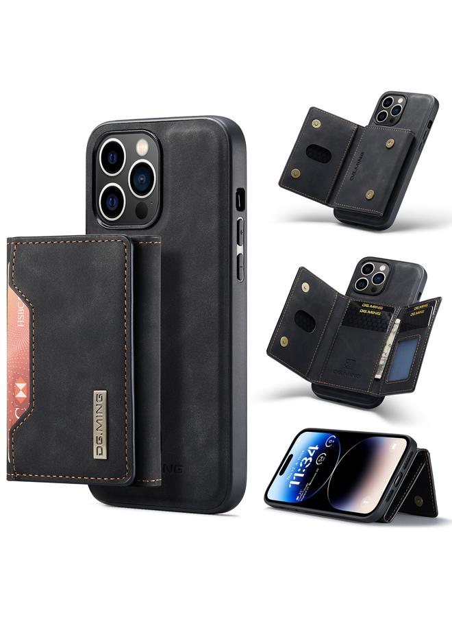 Case For iPhone 14 Pro M2 Series 3-Fold Card Bag Leather Case
