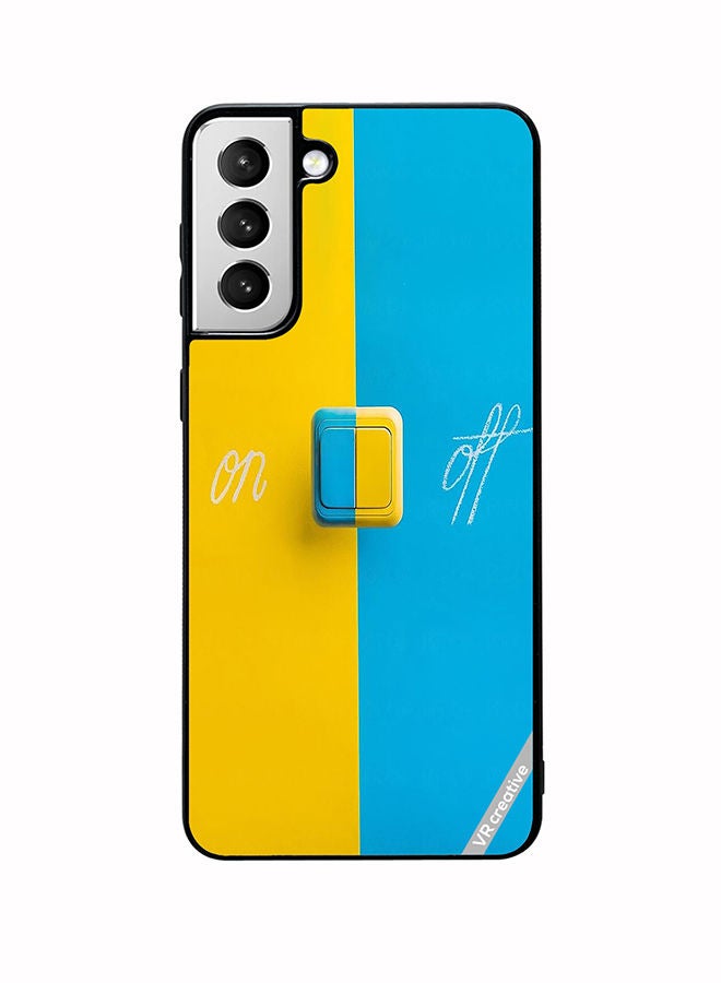 VR CREATIVE Protective Case Cover For Samsung Galaxy S22 5G On Off Design Multicolour - Image 1