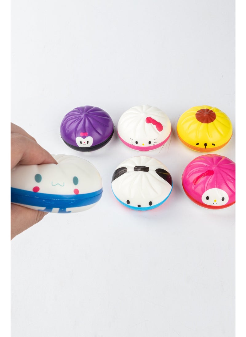 2PCS Cartoon characters Super Soft Slow Rebound Dumpling Fingertip Decompression Toy Classroom Stress Relief Play for Students(Blind box) - Image 3