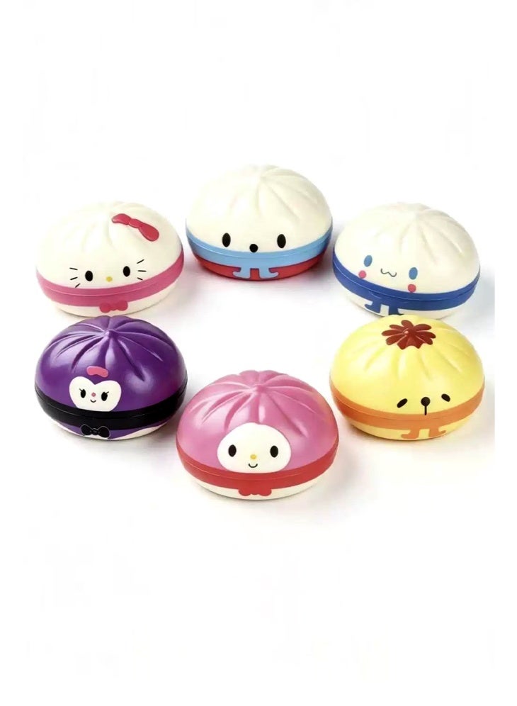 2PCS Cartoon characters Super Soft Slow Rebound Dumpling Fingertip Decompression Toy Classroom Stress Relief Play for Students(Blind box) - Image 4