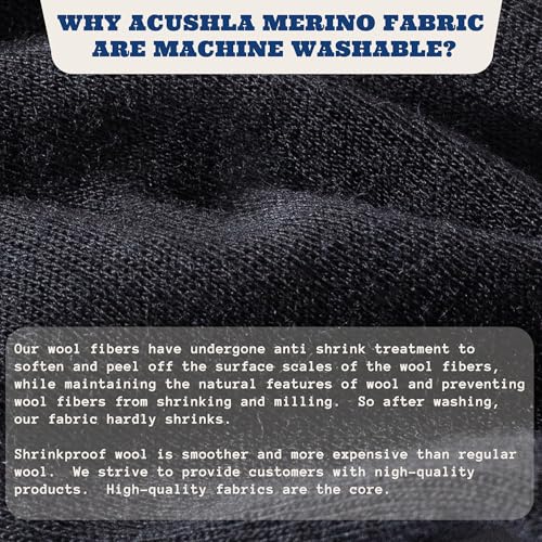 ACUSHLA 100% Merino Wool Glove Liner - Touchscreen Lightweight Base layer Ski Liner Glove for Men & Women Winter Running Hiking Cycling Fishing, 290GSM Black M - Image 5