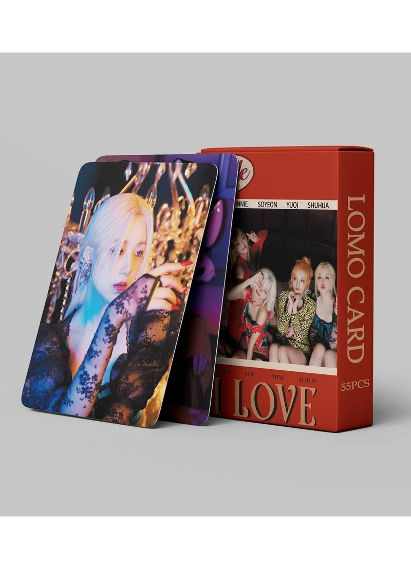 SKYLO 55-Piece (G)I-DLE NUDE Lomo Card - Image 5