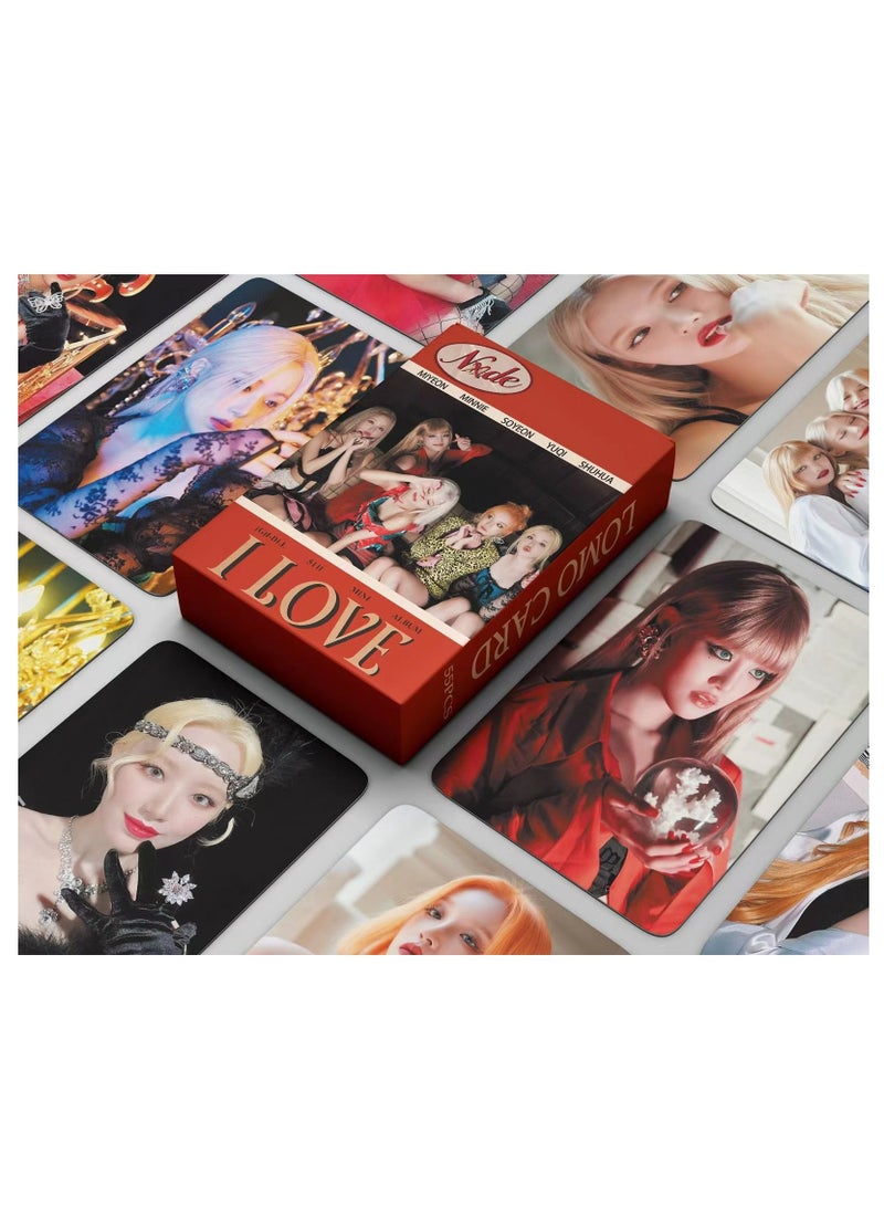 SKYLO 55-Piece (G)I-DLE NUDE Lomo Card - Image 1