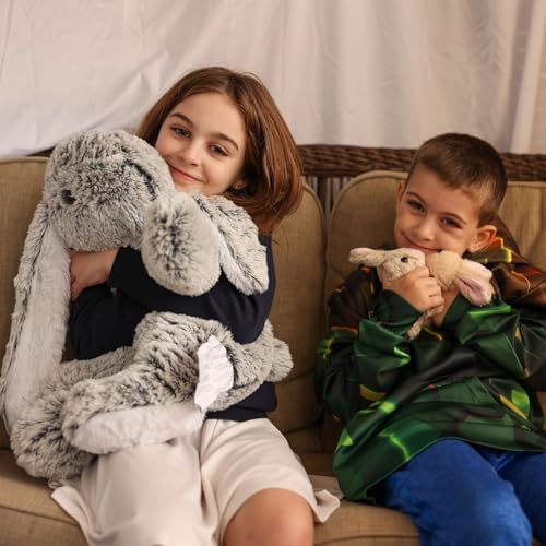 BENINY Large Bunny Stuffed Animal 24" - 4Pcs Stuffed Bunny Rabbit Plush Toy Gifts for Kids - Cuddly Mommy Bunny Surprise with 3 Small Bunnies Inside - Image 3