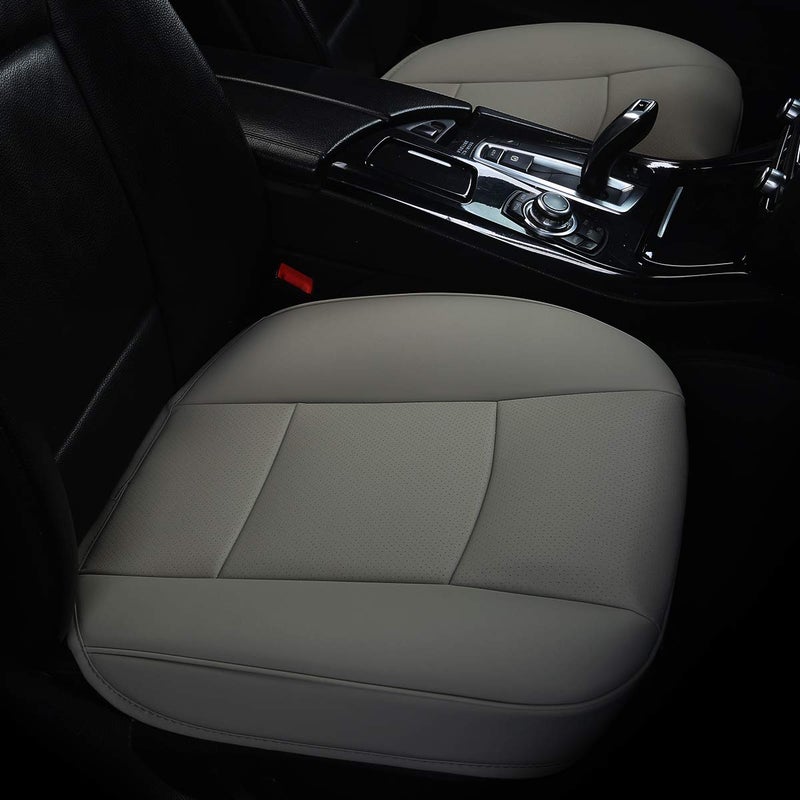 EDEALYN Ultra-Luxury PU Leather Car Cushion Car seat Cover for Most Four-Door Sedan&SUV,Single seat Cover Without backrest 1pcs(W20.5× D21×T 0.35 inch) - Image 5