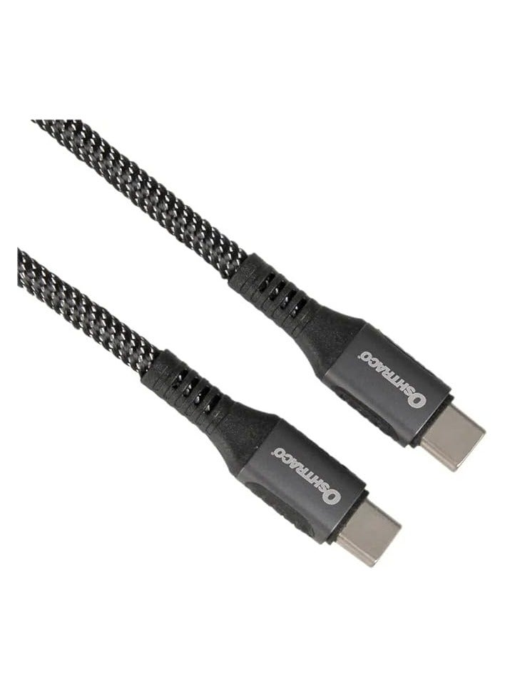اوشتراكو كابل شحن سريع من النوع C إلى النوع C من Oshtraco، بطول 3 أمتار، متعدد الألوان - Image 2