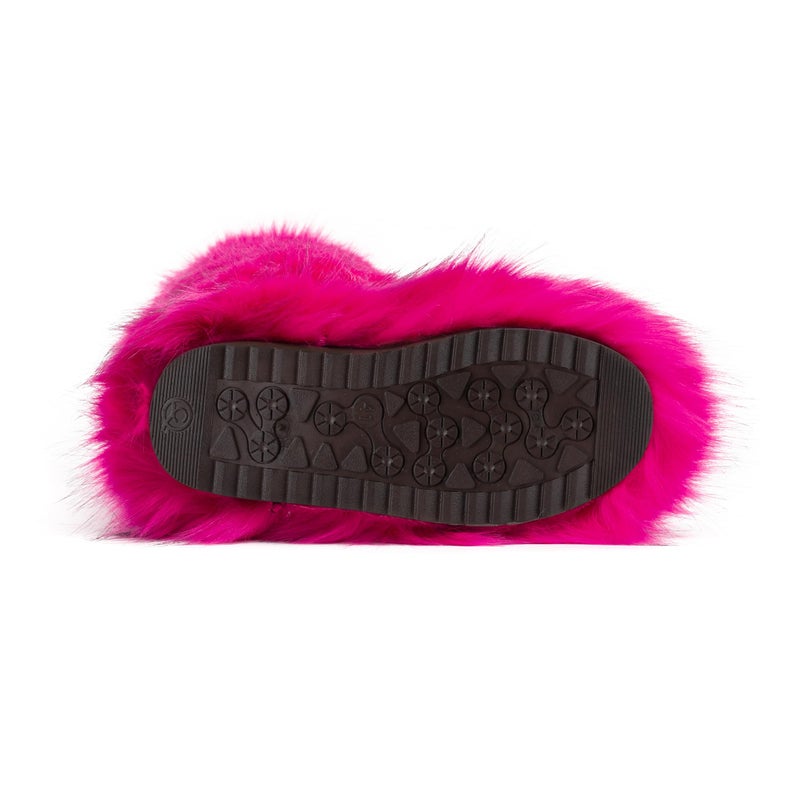 CEPEPRIN Women's Faux Fur Boots Knee-High Furry Snow Boots Fluffy Warm Winter Boots - Image 4