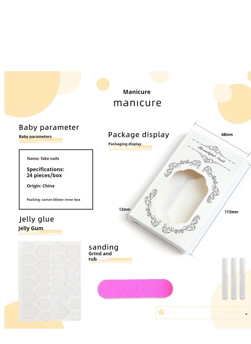 French Tip Press On Nails - Package Soft Gel French Fake Nails Short, Salon-quality Press On Nails, Seamless Glue-on Nails for Woman Nail Art Manicure - pzsku/Z9B95A532A78DF5D62627Z/45/_/1713866169/62f4686d-6a12-4edc-918c-3bd412961459