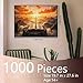 Tucocoo 1000 Piece Jigsaw Puzzles for Adults Christ Cross Jigsaw Sunset Scenery Puzzle 1000 Pieces Puzzles for Game Night Christianity Holy Bible Wall Decor DIY Craft 27 x 20 Inches Puzzle - Image 4
