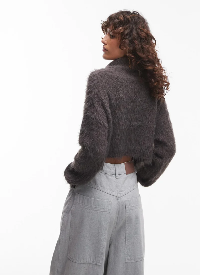 توب شوب High Neck Knitted Sweater