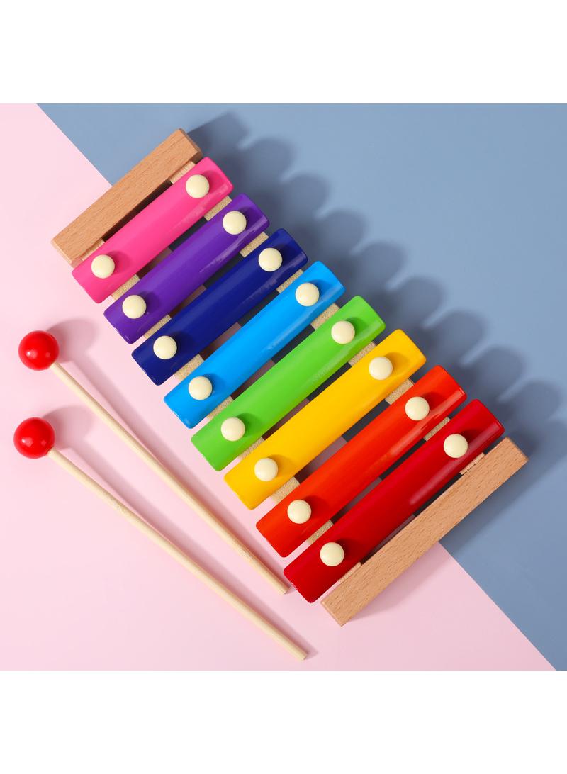 Y&D Children's Wooden Eight-tone Piano Music Educational Toys - Image 1