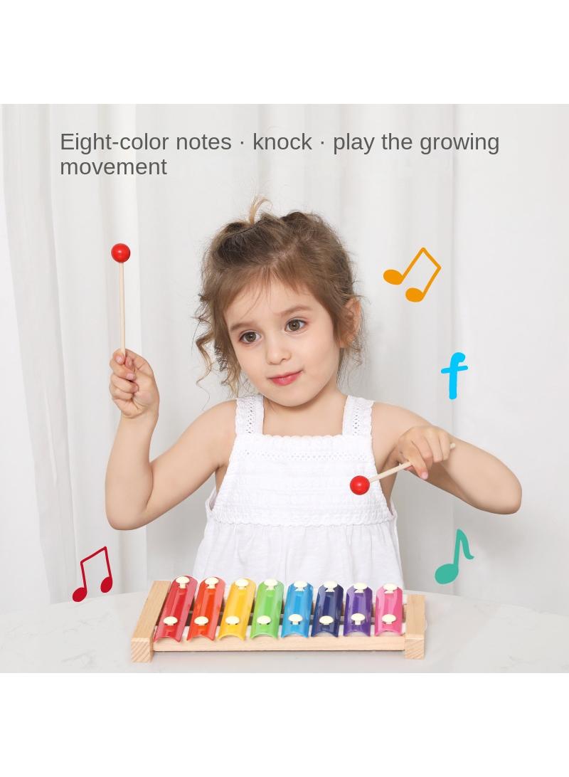 Y&D Children's Wooden Eight-tone Piano Music Educational Toys - Image 4