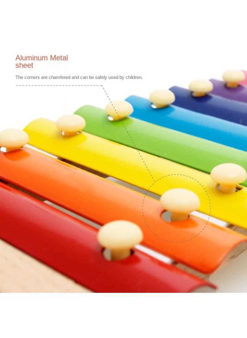 Y&D Children's Wooden Eight-tone Piano Music Educational Toys - Image 2