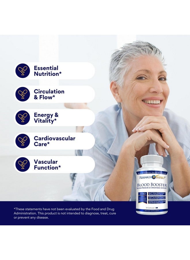 Research Verified Blood Booster - Blood Support - Hawthorn, Magnesium, Celery Seed Powder, BioPerine - 180 Capsules - 3 Month Supply - Image 3