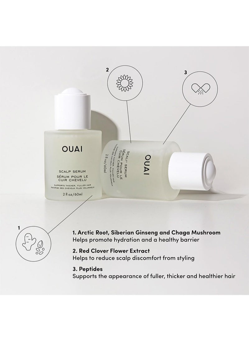 Ouai - Ouai Thicker, Healthier Hair Scalp Serum, Balanced and Moisturizing Formula for Thicker, Thicker Hair,Fuller Hair-2 fl oz - Image 1